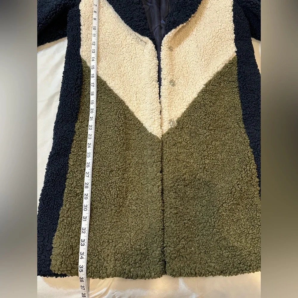 J. Crew Colorblock Sherpa Coat - Picture 12 of 16